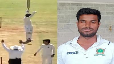 The 25-year-old Akash set a “world record” and shattered the long-standing record for the “fastest fifty in first-class cricket”. File Photo