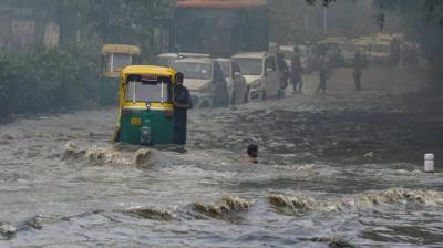 Rains lashed parts of the national capital