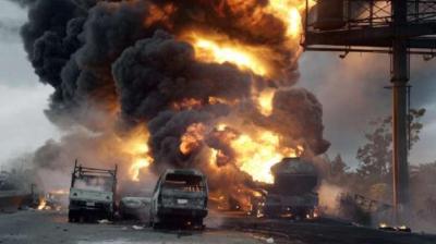 Oil tanker road crash in DR Congo
