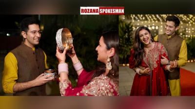 Karwa Chauth 2023: Parineeti Chopra and Raghav Chadha Karwa Chauth 2023: Parineeti Chopra and Raghav Chadha