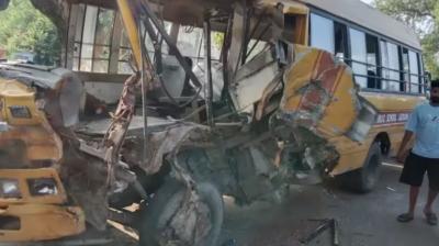 Punjab School Bus Accident: 6-year-old child died in road accident; 5 injured