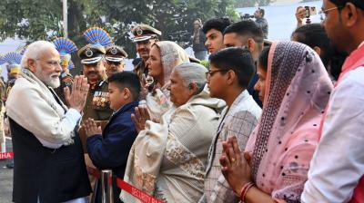 PM Modi Meets Families of Martyred Soldiers from 2001 Parliament Attack