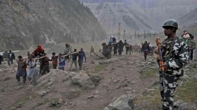 Largest ever security cover for Amarnath Yatra