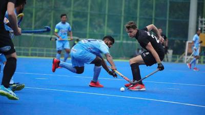 Indian men's hockey team pulled off a sensational 4-2 win over New Zealand