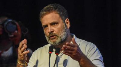 Rahul Gandhi Alleges Voter List Manipulation in Maharashtra, Calls Election Commission 'Compromised' During Boston Visit (Image/Business Standard)