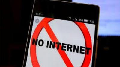 Internet suspended