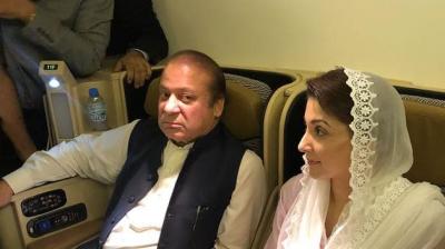 Former prime minister and his daughter Maryam were arrested