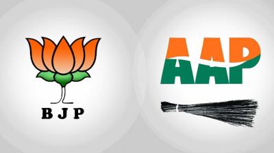 AAP, BJP locks horns 