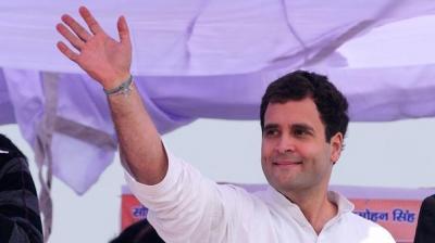 Party President Rahul Gandhi
