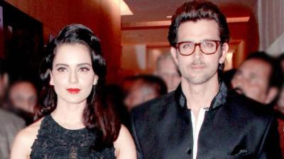 Actors Kangana Ranaut and Hrithik Roshan