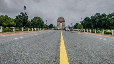 Cloudy morning in Delhi