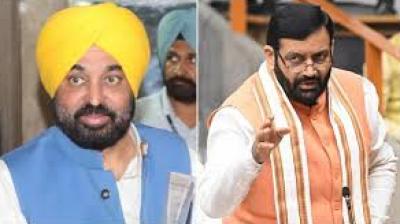 Chief Minister Bhagwant Mann reiterated that Punjab has no surplus water to share, noting that the state already provides 60 per cent of its water to non-riparian states. File Photo.