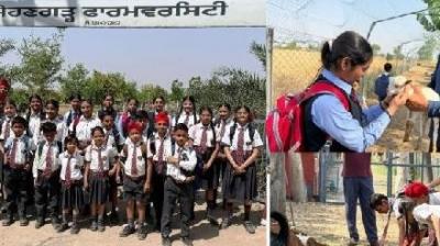 Meritorious Students on an Educational Tour to Organic Farm, (Image courtesy: Babushahi)