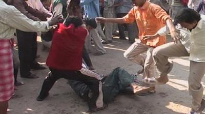 A man was lynched in Bijopur by a group villager