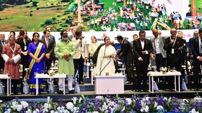 CM Hemant Soren attends inauguration of 8th edition of  2 day Bengal Global Business Summit 