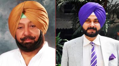 Captain Amarinder Singh and Navjot Singh Sidhu