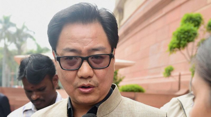 Minister of State for Home Kiren Rijiju