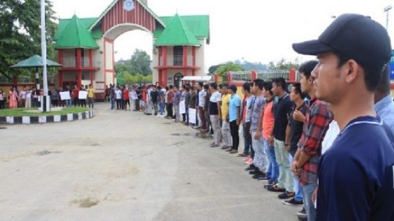 Manipur university protest