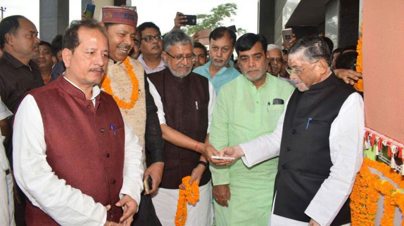 Sushil Kumar Modi thanked the Union minister for inaugurating the ESIC hospital