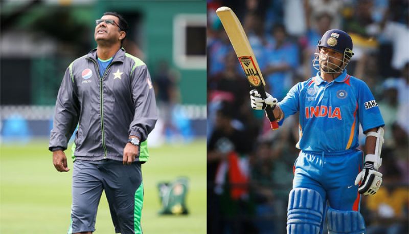 Waqar Younis and Sachin