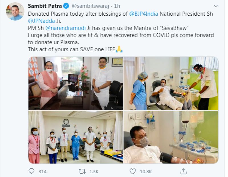 Sambit Patra tweet