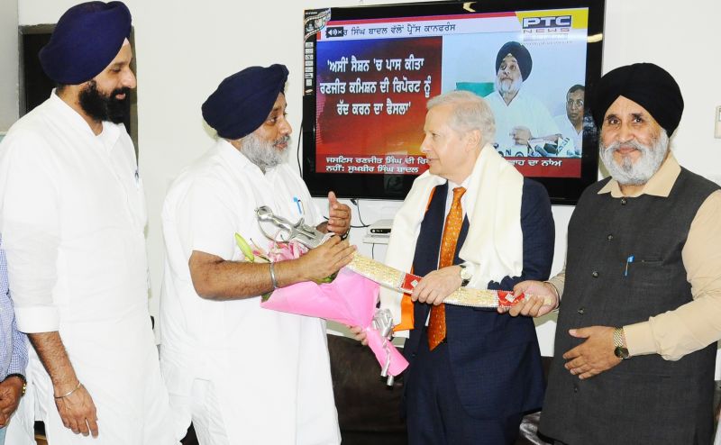 US AMBASSADOR CALLS ON SUKHBIR