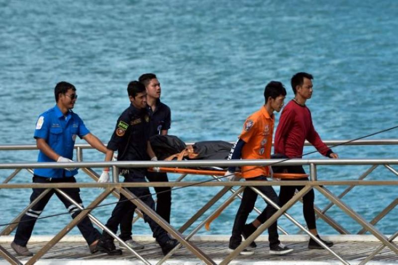 Many of the dead were found drifting in the sea