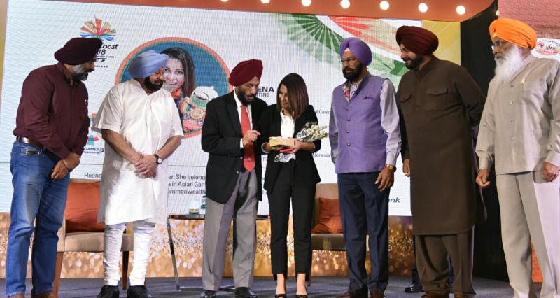 Amarinder Singh on Thursday presented the State Sports Awards, worth Rs. 15.55 crore, to 23 players in recognition of their outstanding performance