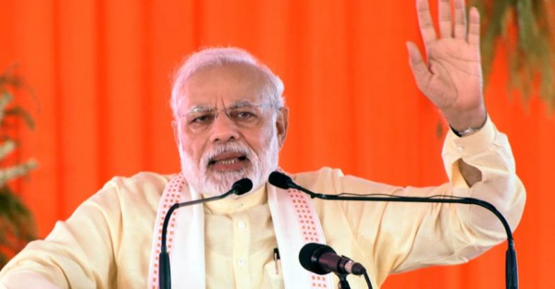 Modi mocked Congress for being a party which stood only with Muslim men