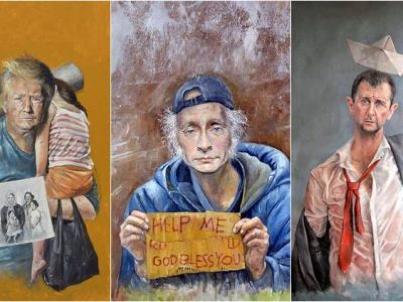 кому изначально была отправлена картина беженец