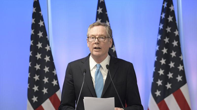 US Trade Representative Robert Lighthizer