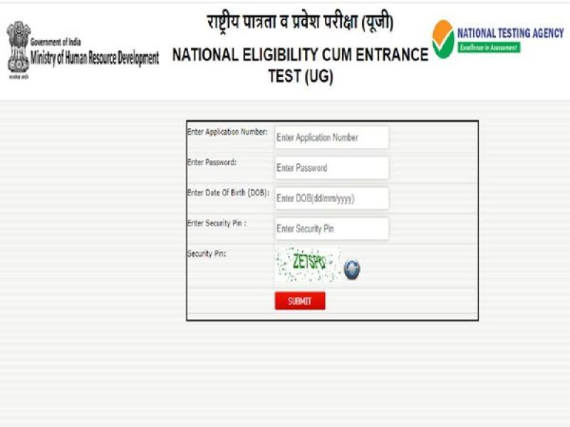 NEET admit card released Here's how to download