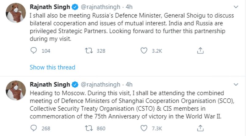 Rajnath Singh tweet