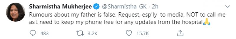 Sharmistha Mukherjee tweet