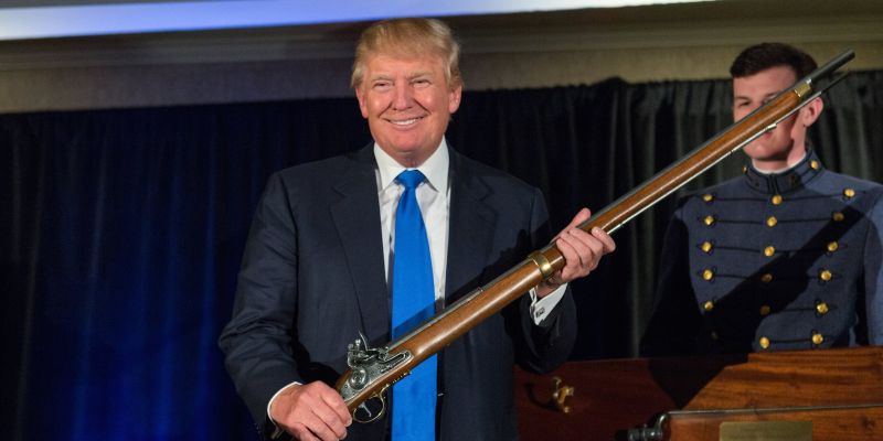 Trump has occasionally seemed to favour tougher gun regulations