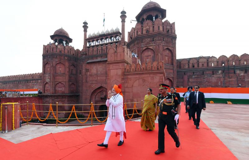 Modi said from the Red Fort