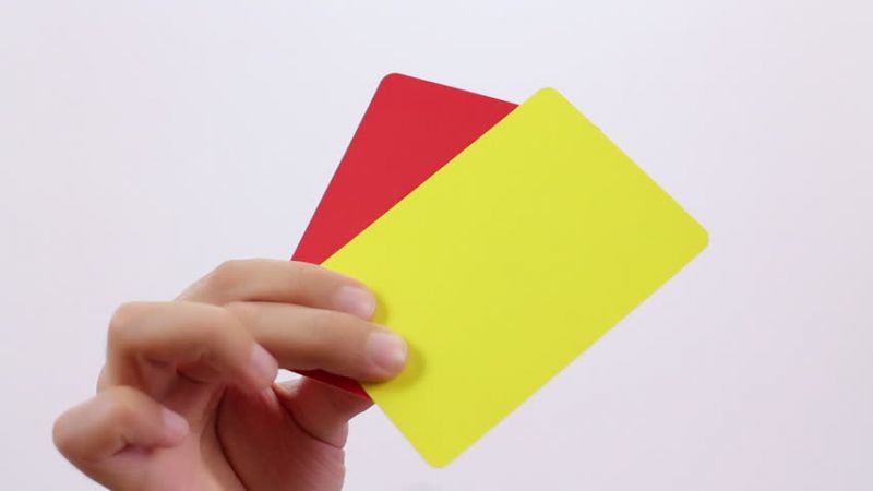 Red, yellow card