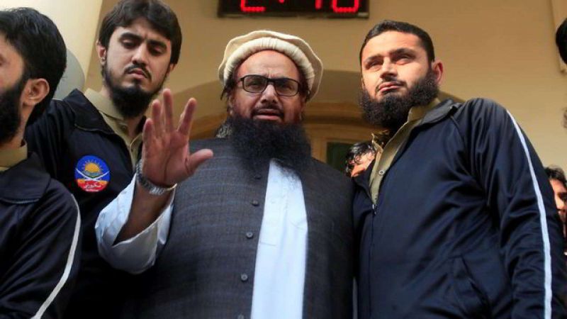 Hafiz Saeed leads Eidul Fitr prayers at Qaddafi Stadium