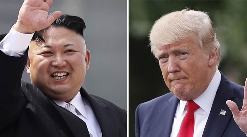 Donald Trump and North Korea's Kim Jong 