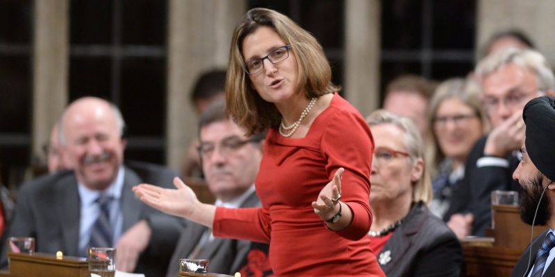 Foreign Minister Chrystia Freeland