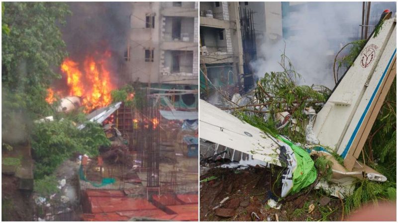 Plane crash in a Mumbai suburb