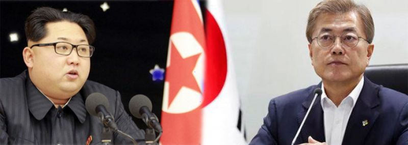 Kim and South Korean President Moon Jae-in