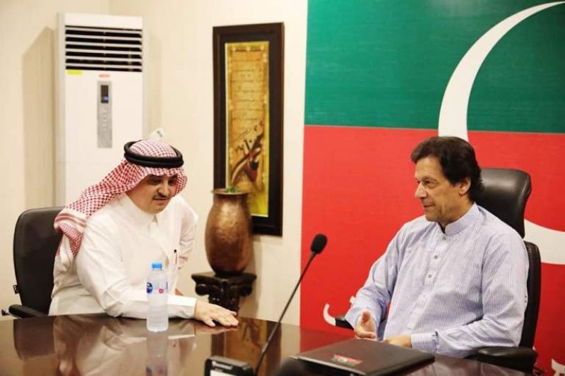 Khan yesterday met Saudi ambassador Nawaf Saeed Ahmad al-Malilki