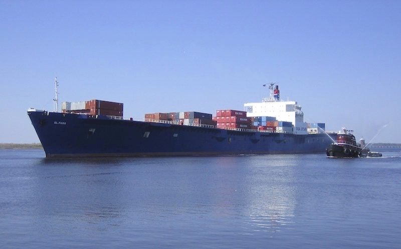 Coast Guard today rescued all 22 mariners from a container ship