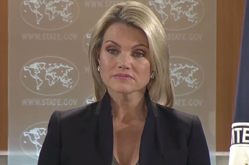 State Department spokeswoman Heather Nauert