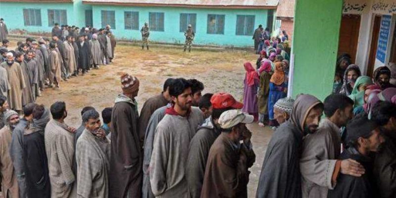 Polling is taking place in three municipal corporation wards 