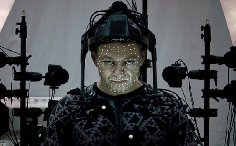 Andy Serkis filming Star Wars: The Force Awakens