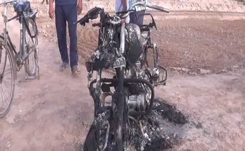 8 Bikes Set On Fire