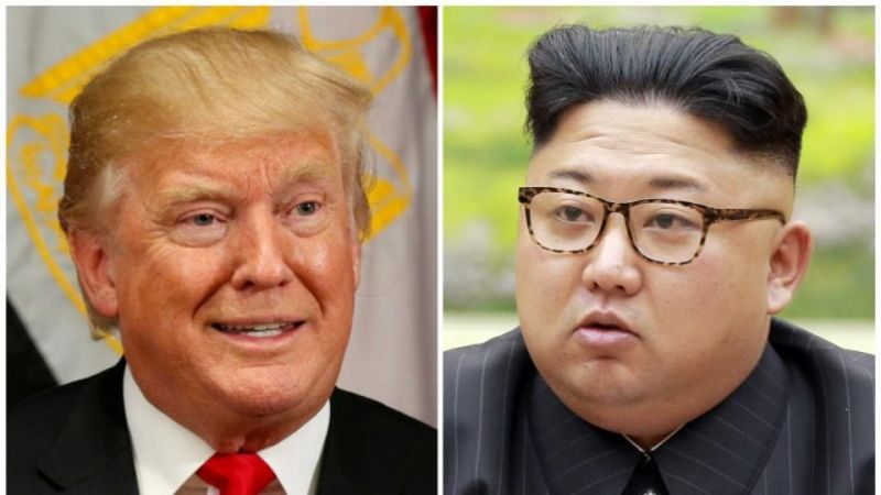 Kim Jong and Donald Trump 
