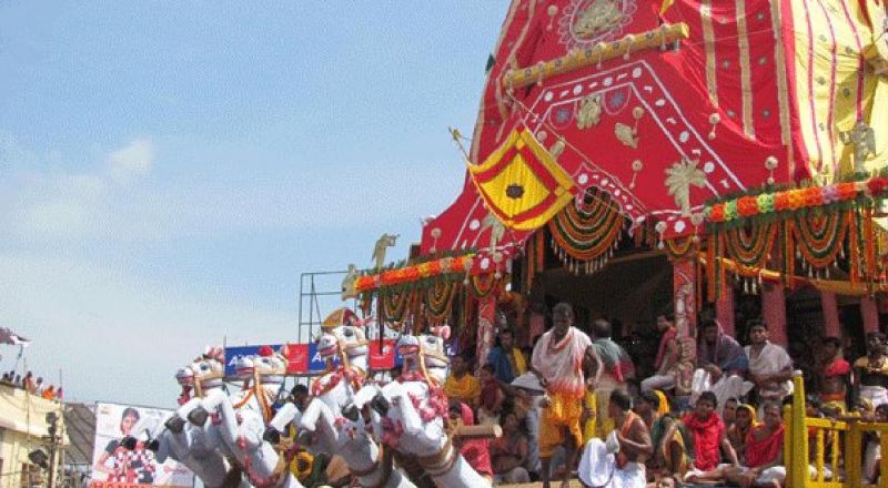 The 'Nandighosh' chariot of Lord Jagannath